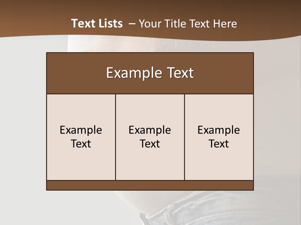 A Man Is Holding His Belly In His Jeans PowerPoint Template