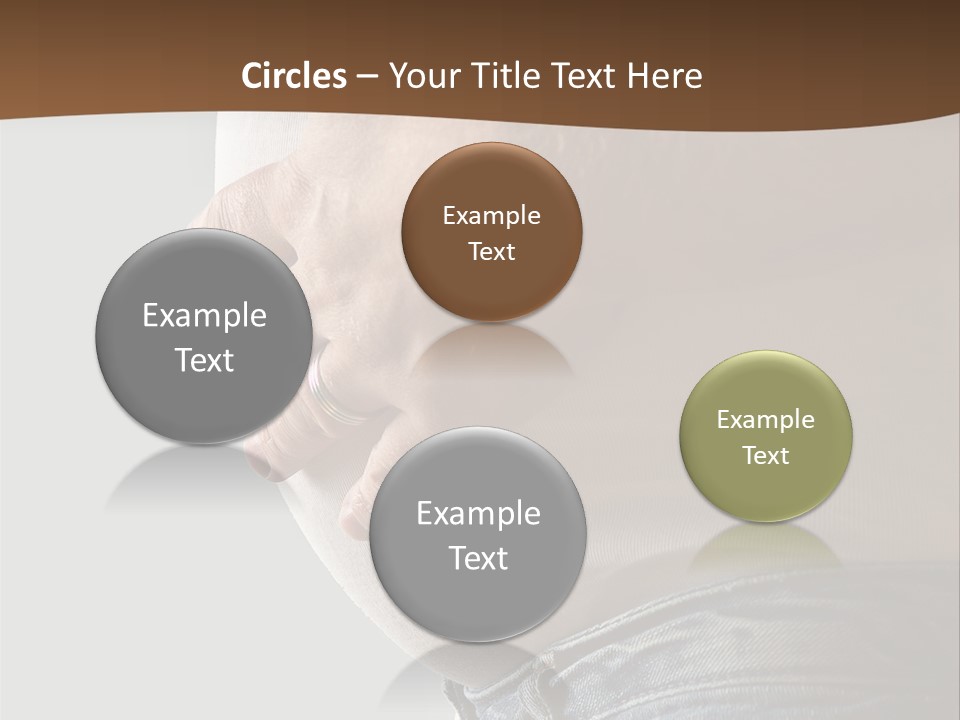 A Man Is Holding His Belly In His Jeans PowerPoint Template