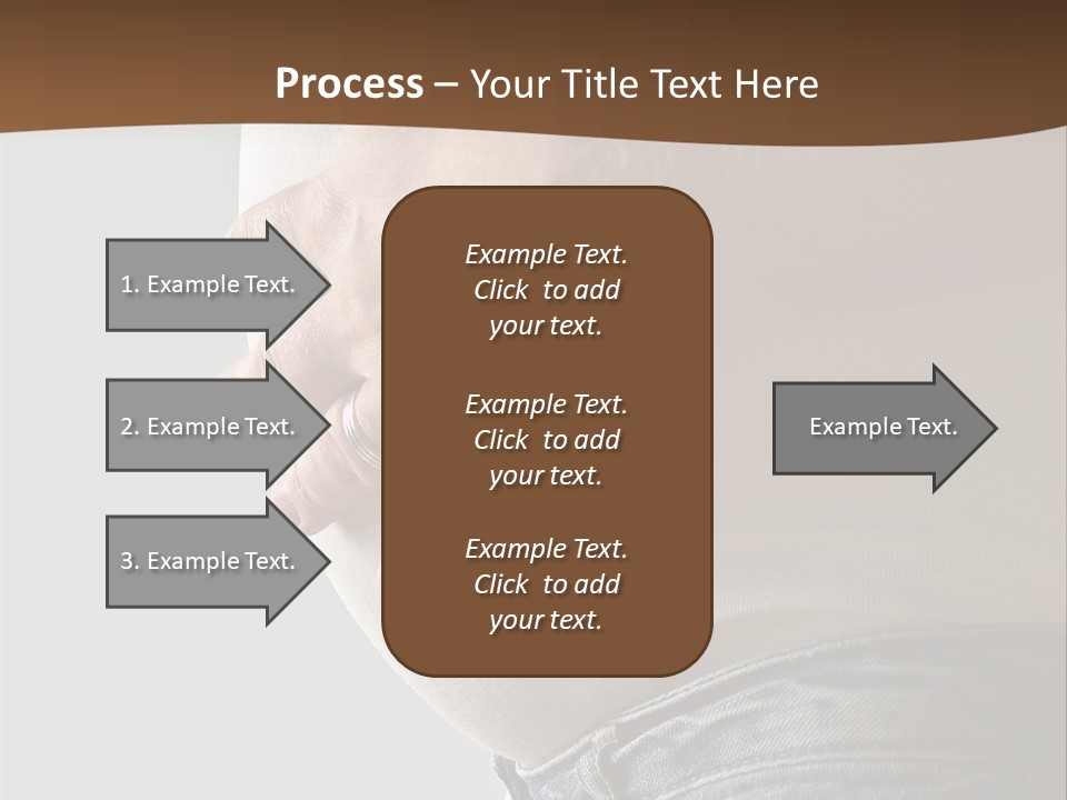 A Man Is Holding His Belly In His Jeans PowerPoint Template