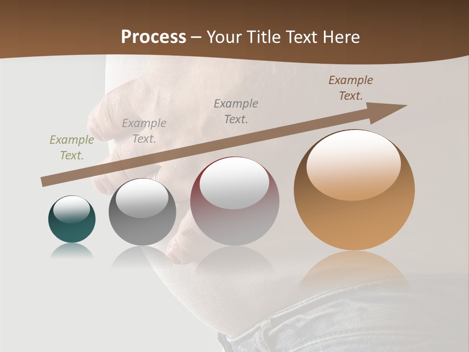 A Man Is Holding His Belly In His Jeans PowerPoint Template