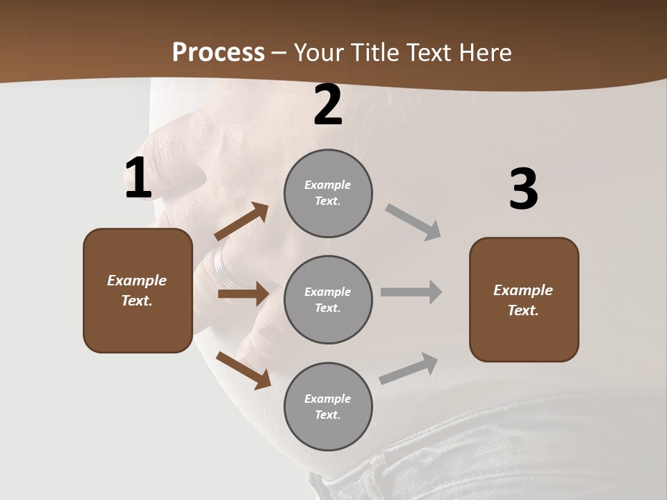 A Man Is Holding His Belly In His Jeans PowerPoint Template