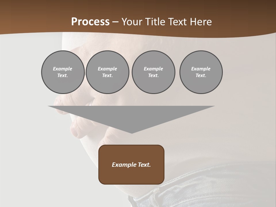 A Man Is Holding His Belly In His Jeans PowerPoint Template