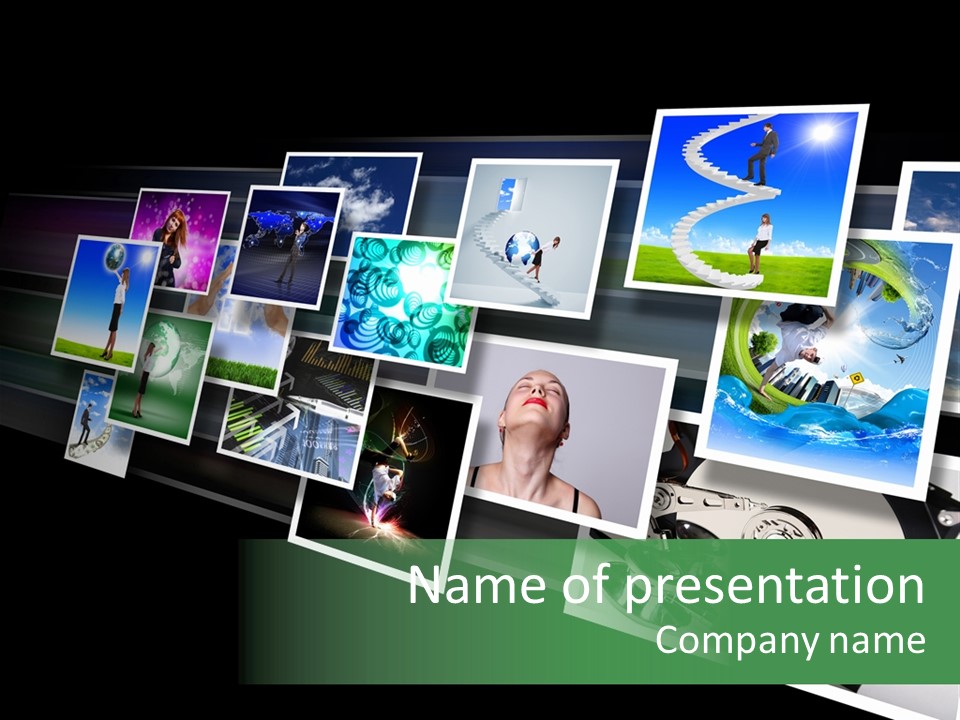 Entertainment Interface Slide PowerPoint Template