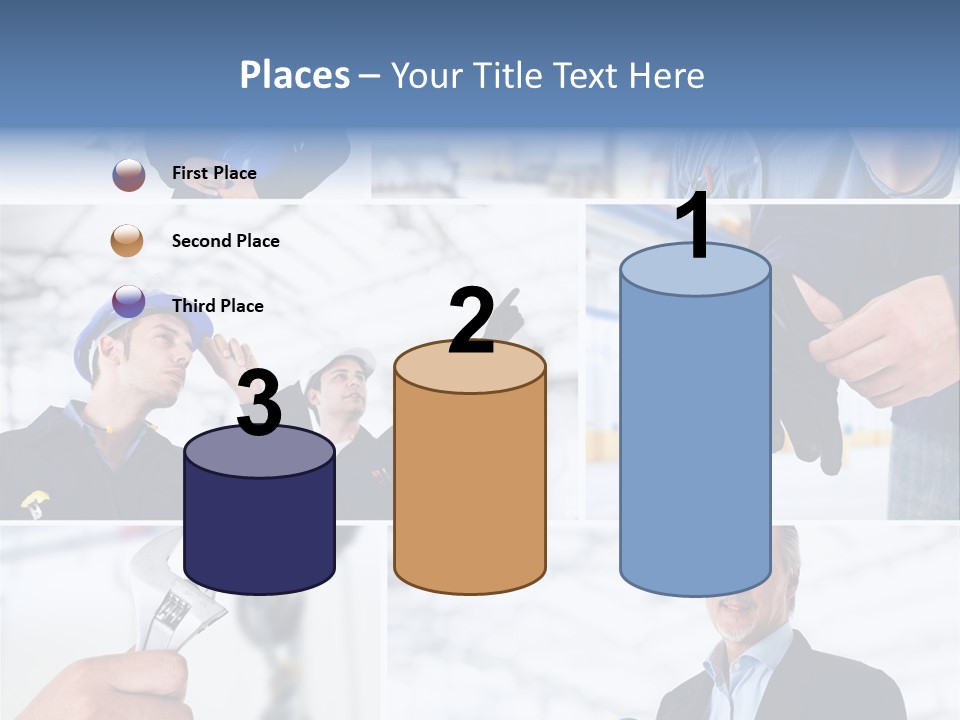 Oil Manager Collage PowerPoint Template