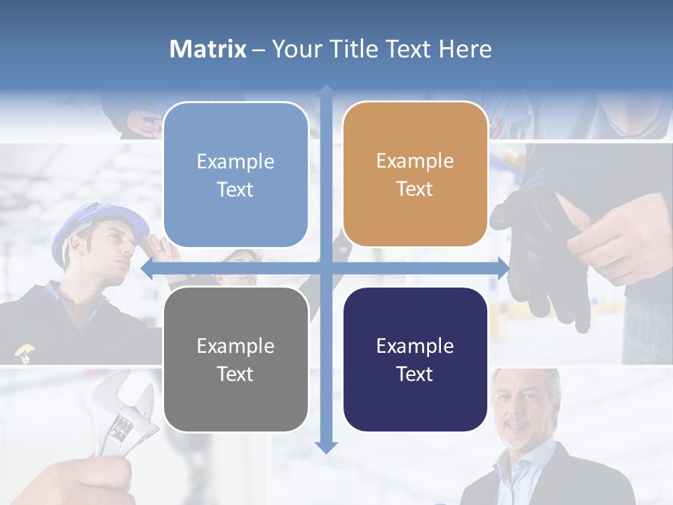 Oil Manager Collage PowerPoint Template