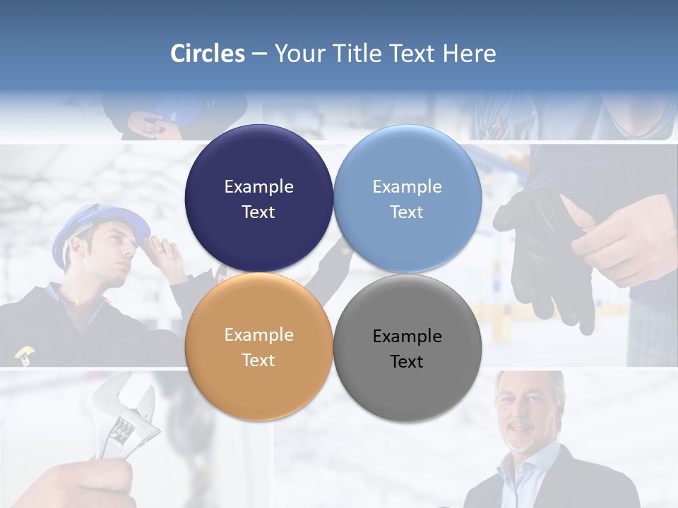 Oil Manager Collage PowerPoint Template