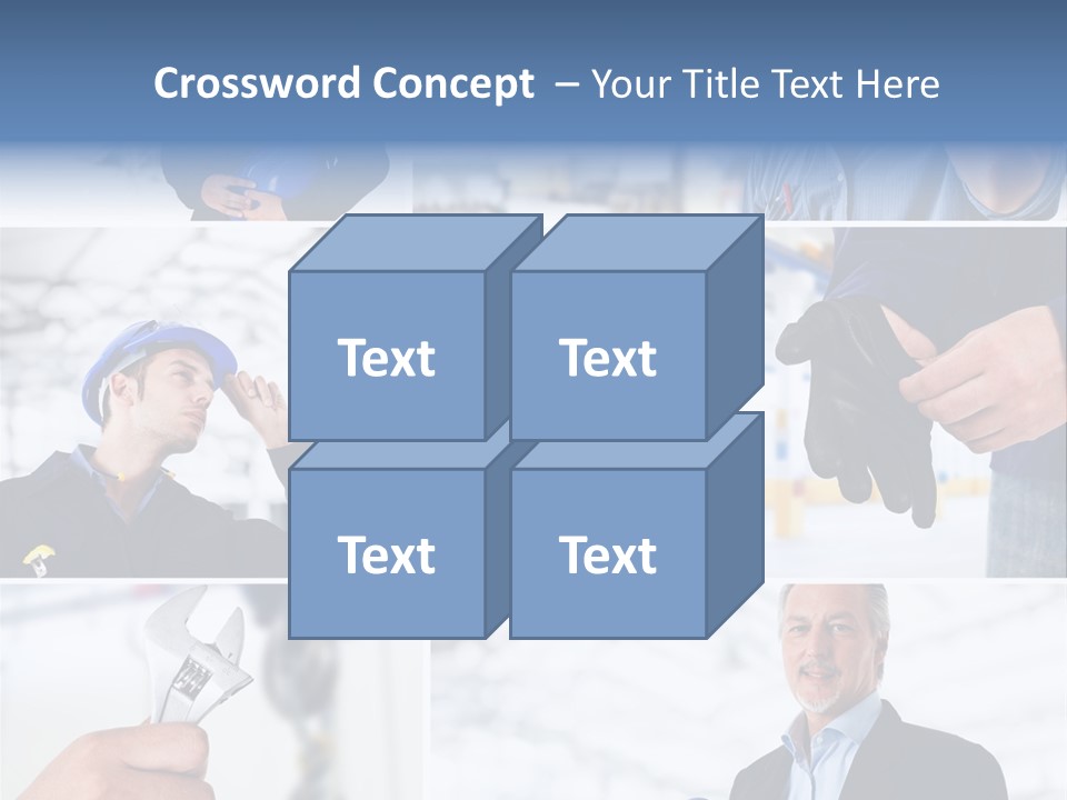 Oil Manager Collage PowerPoint Template
