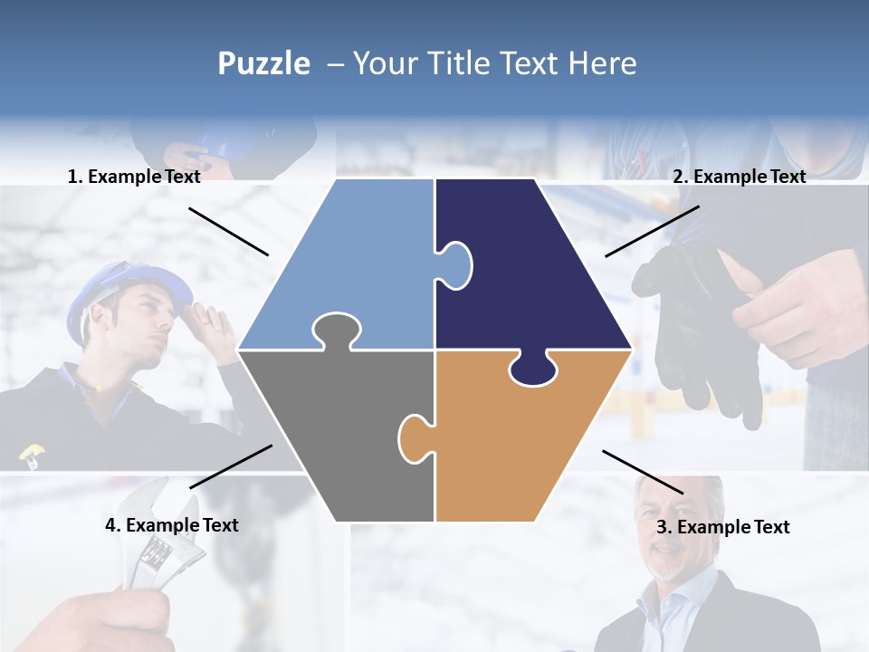 Oil Manager Collage PowerPoint Template