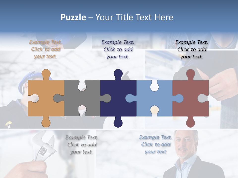 Oil Manager Collage PowerPoint Template