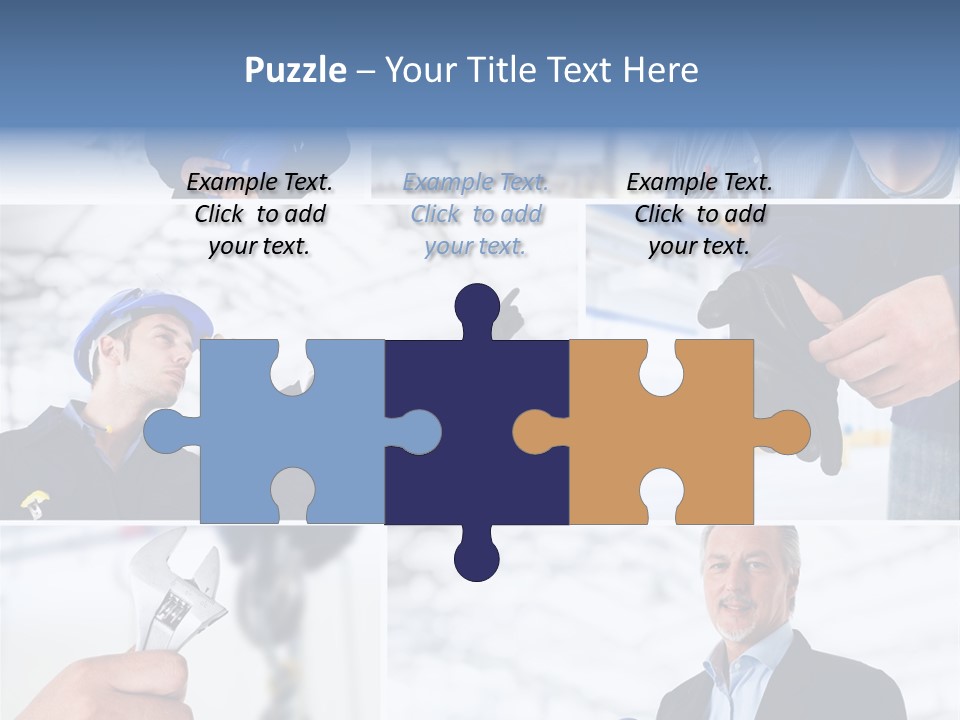 Oil Manager Collage PowerPoint Template