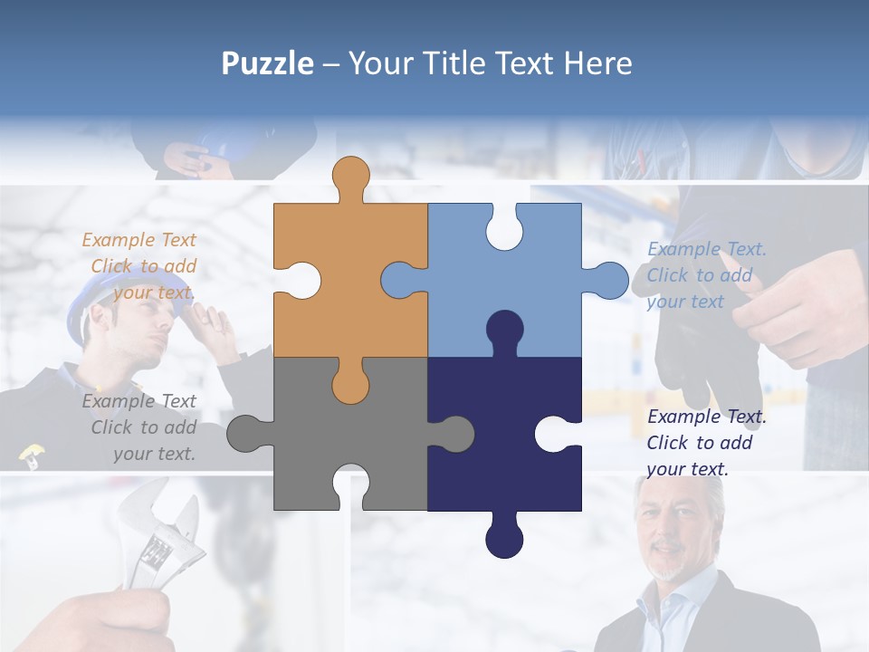 Oil Manager Collage PowerPoint Template