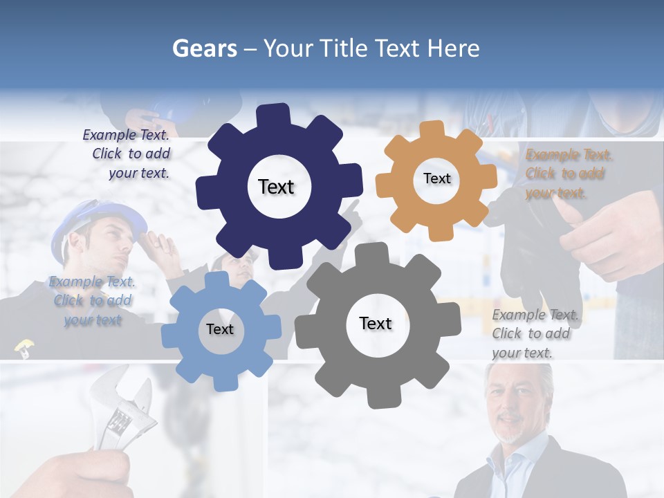 Oil Manager Collage PowerPoint Template