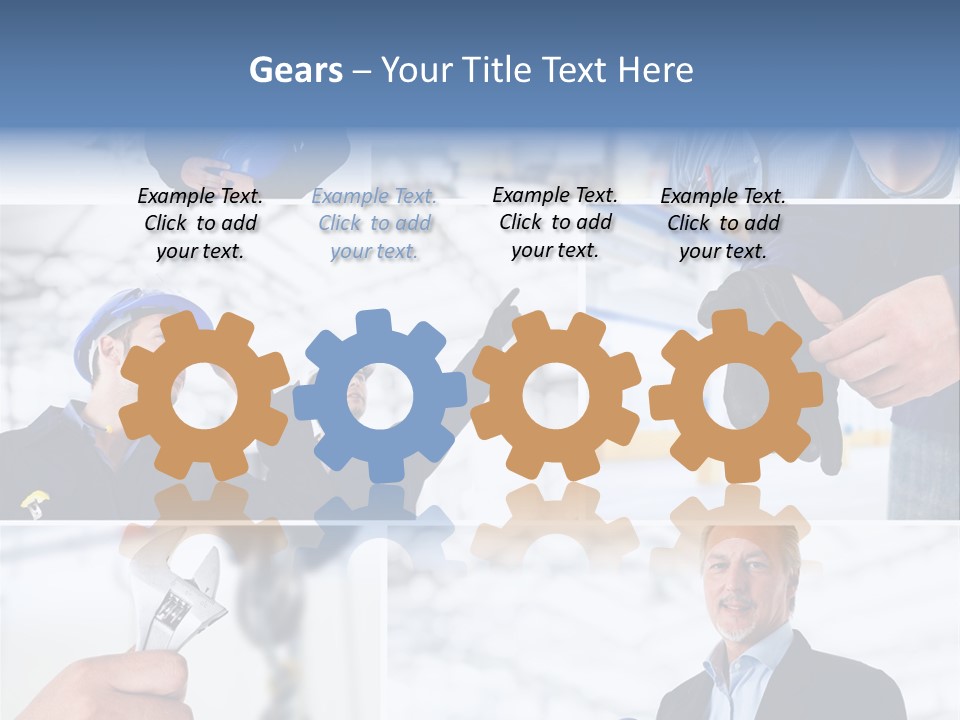 Oil Manager Collage PowerPoint Template