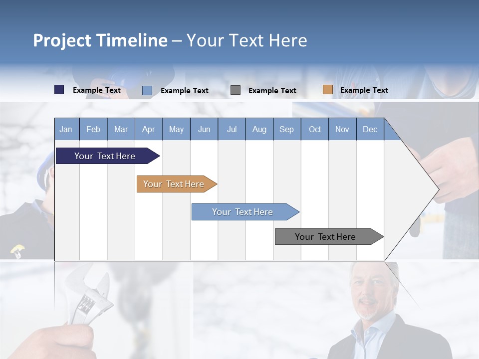 Oil Manager Collage PowerPoint Template