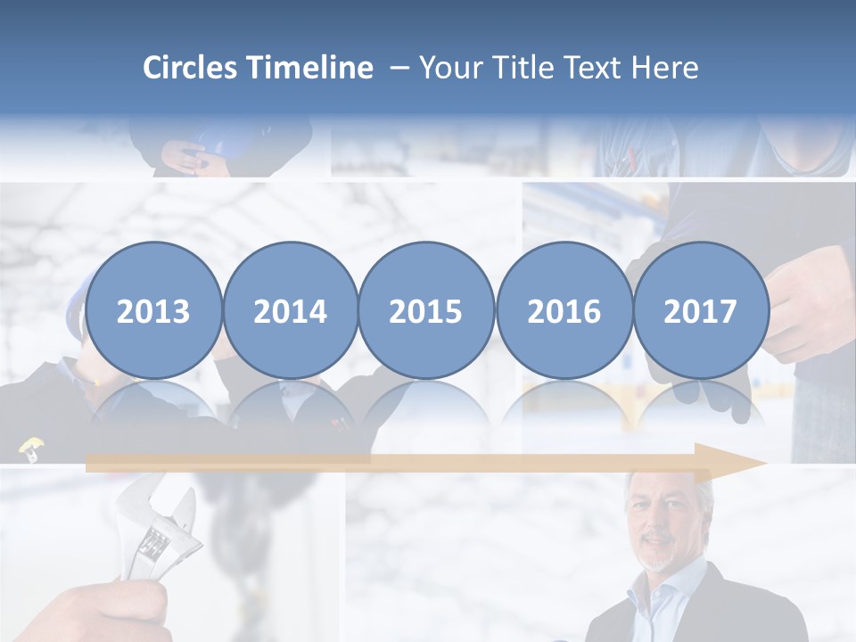 Oil Manager Collage PowerPoint Template