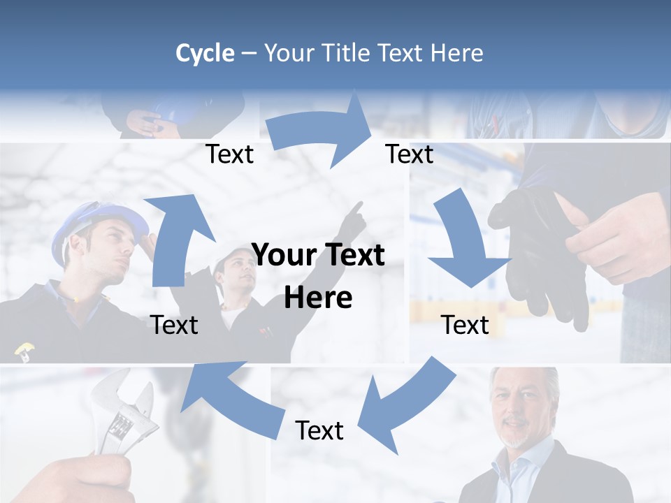 Oil Manager Collage PowerPoint Template
