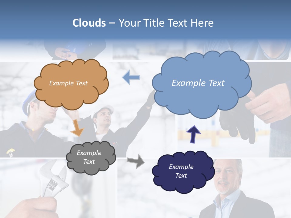 Oil Manager Collage PowerPoint Template