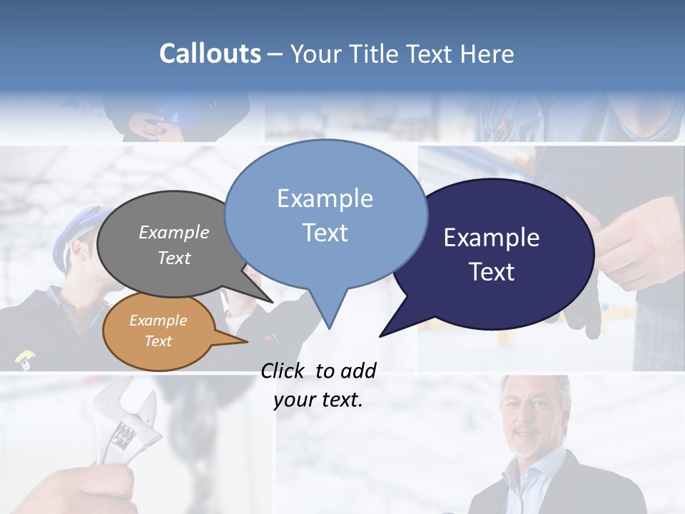 Oil Manager Collage PowerPoint Template