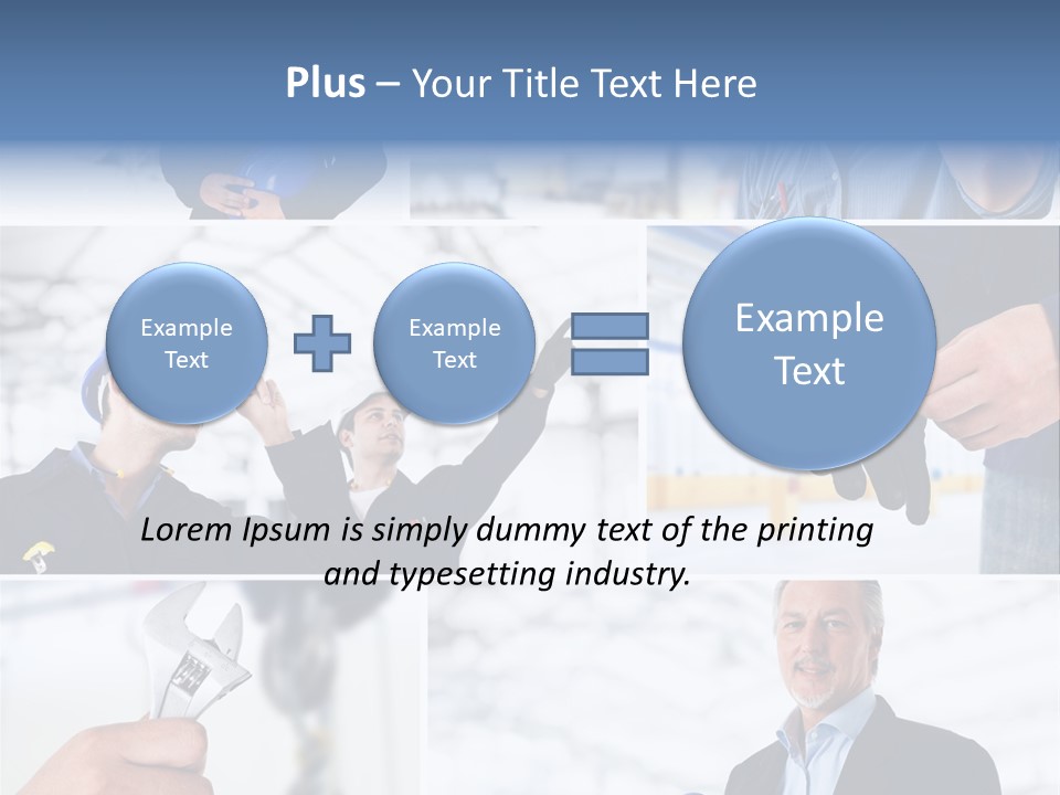 Oil Manager Collage PowerPoint Template