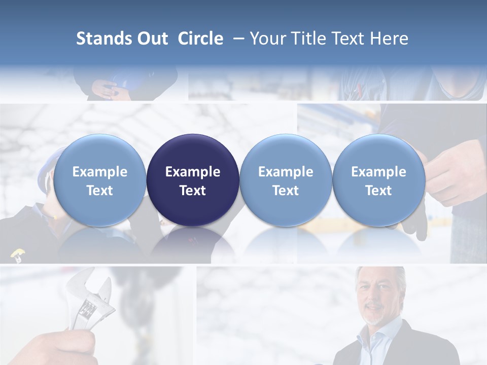 Oil Manager Collage PowerPoint Template