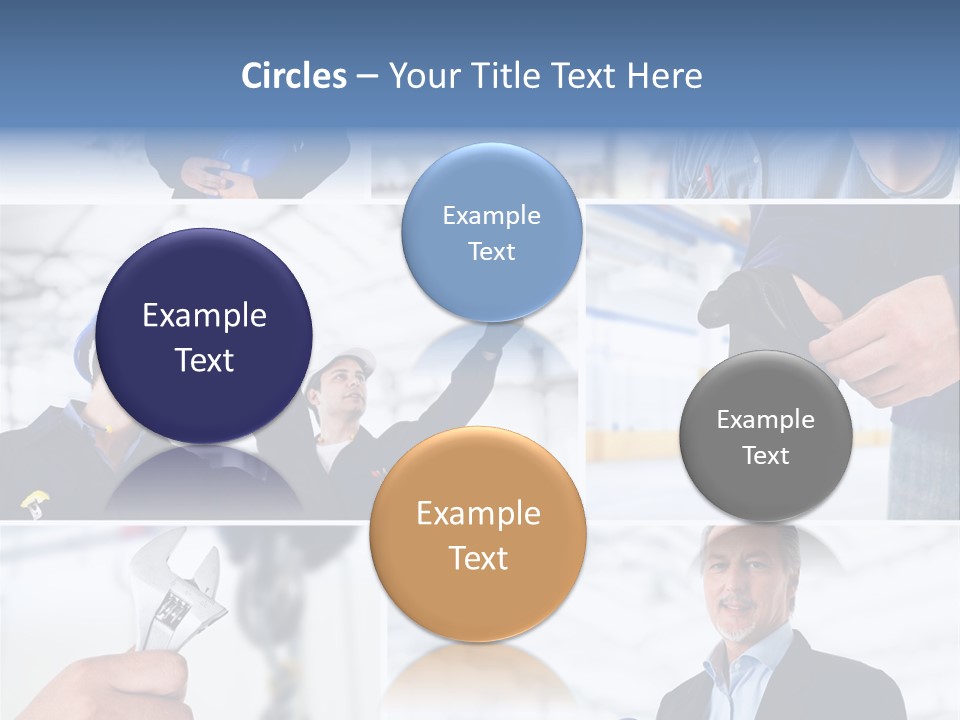 Oil Manager Collage PowerPoint Template