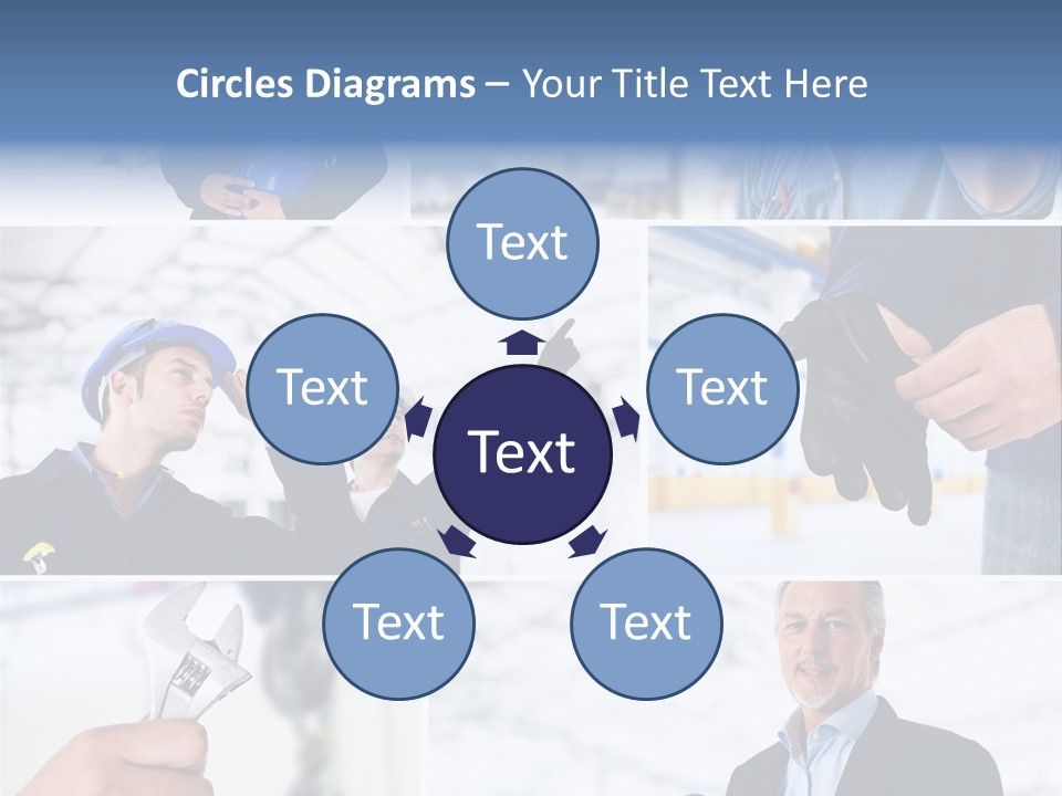 Oil Manager Collage PowerPoint Template