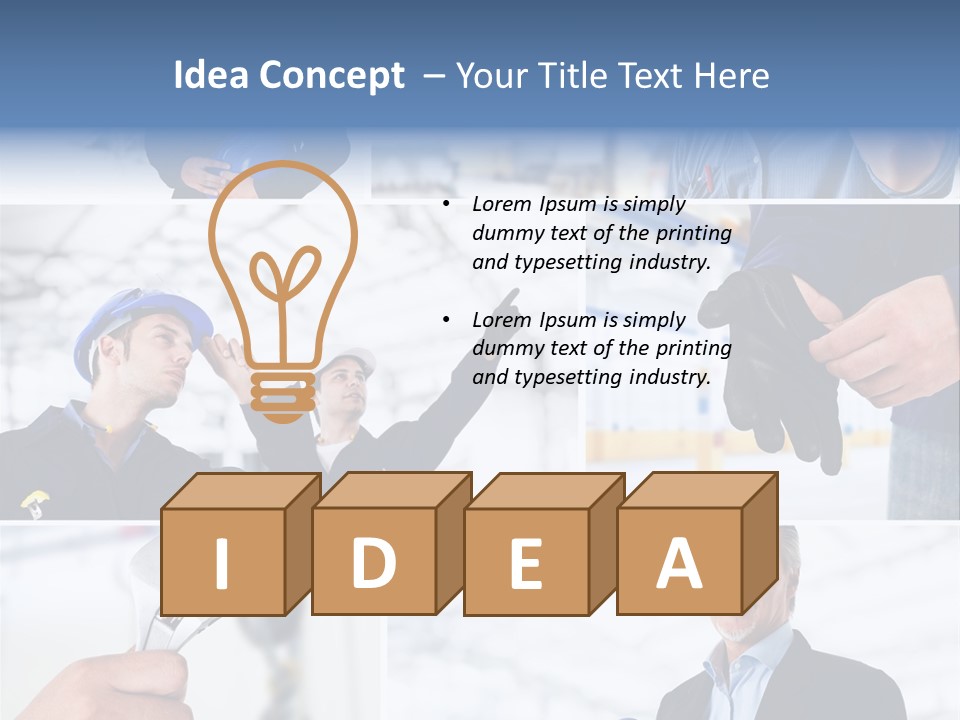 Oil Manager Collage PowerPoint Template