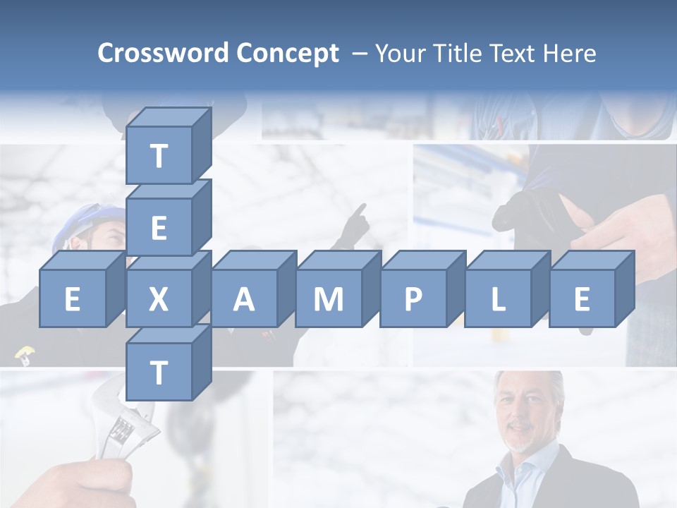 Oil Manager Collage PowerPoint Template