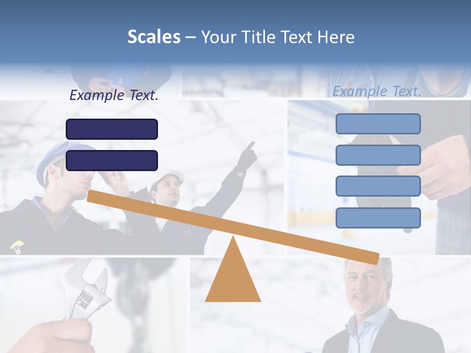 Oil Manager Collage PowerPoint Template
