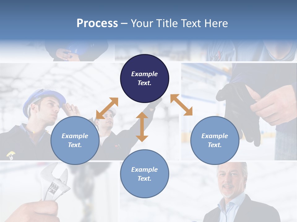 Oil Manager Collage PowerPoint Template
