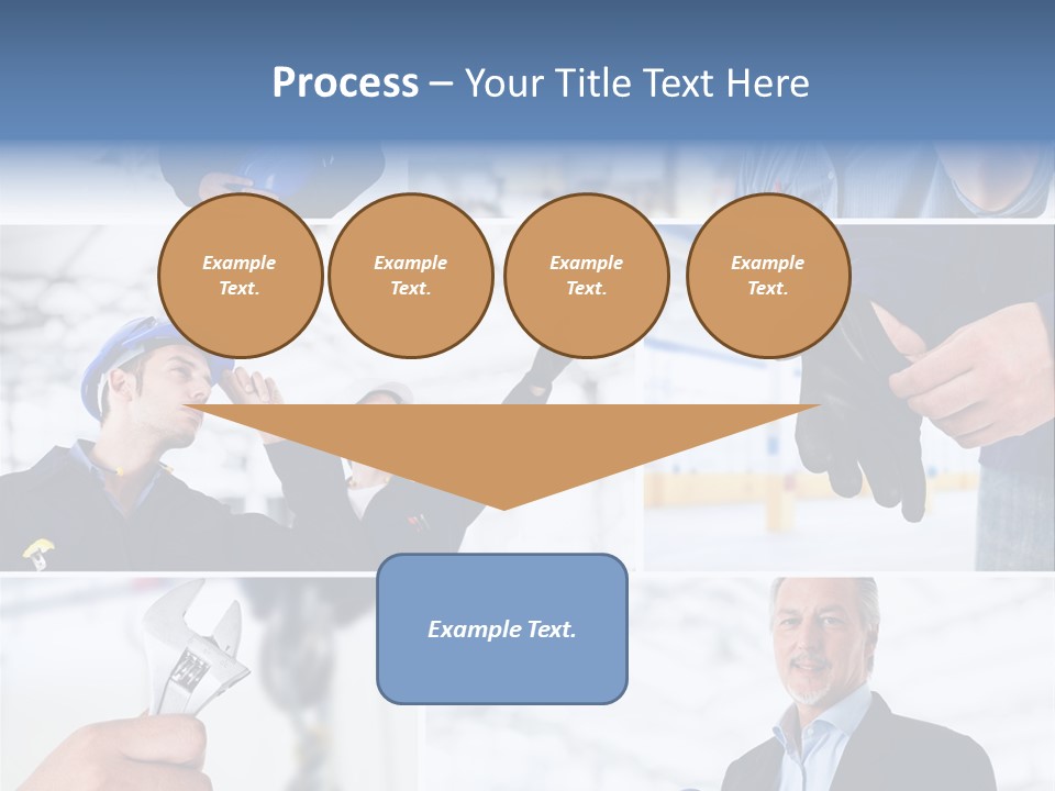 Oil Manager Collage PowerPoint Template