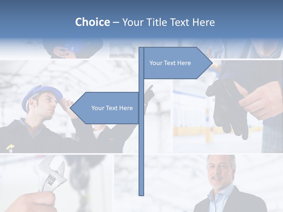 Oil Manager Collage PowerPoint Template