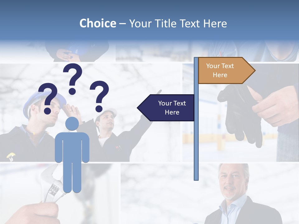 Oil Manager Collage PowerPoint Template