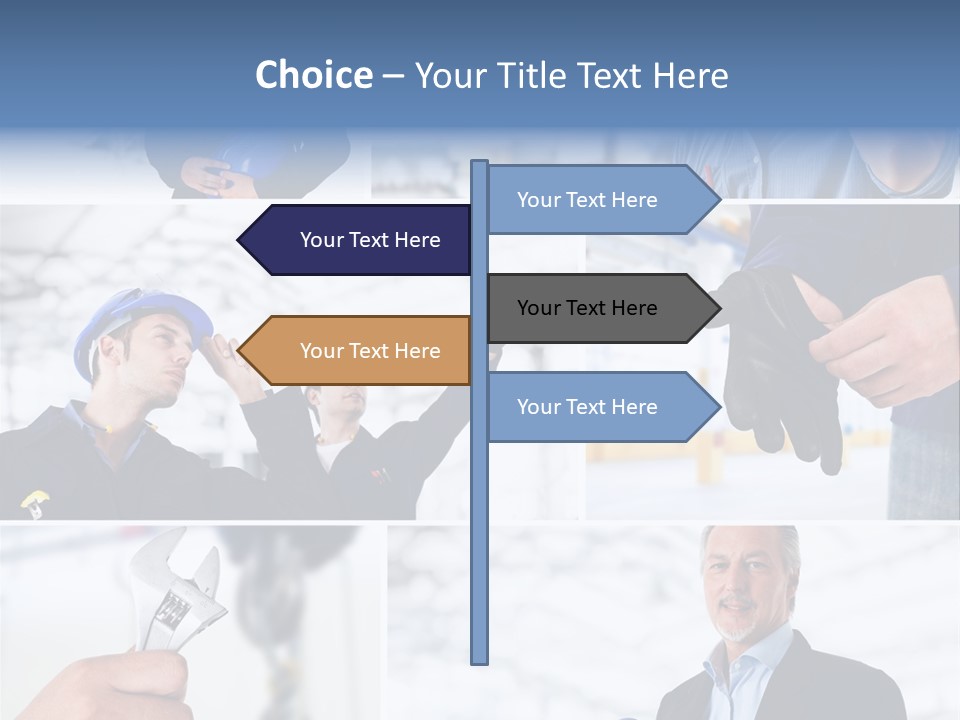 Oil Manager Collage PowerPoint Template