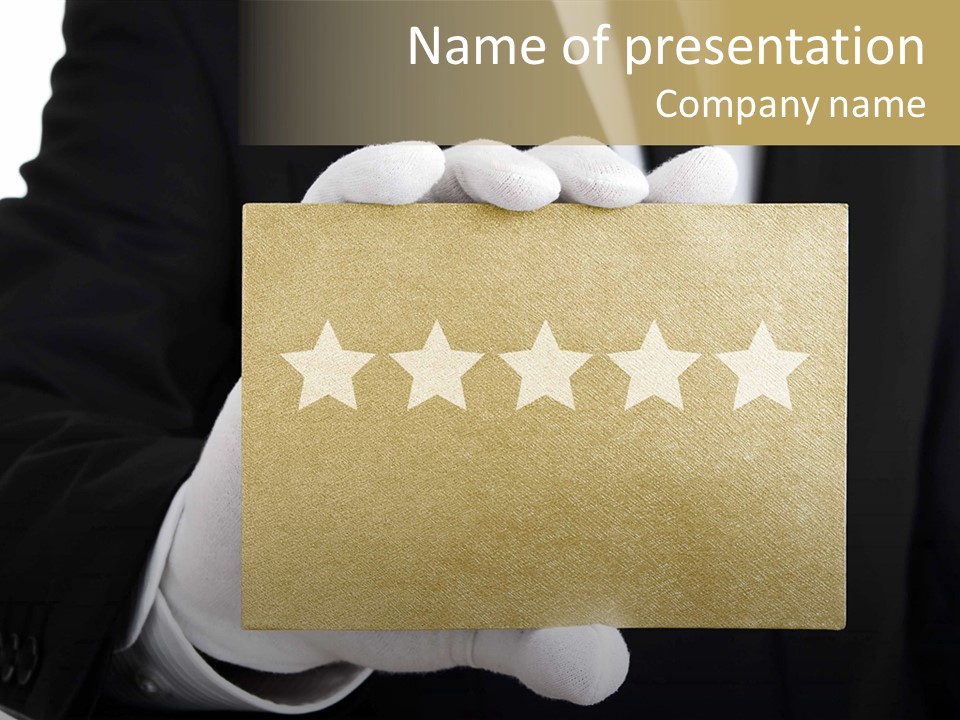 First Success Gloves PowerPoint Template