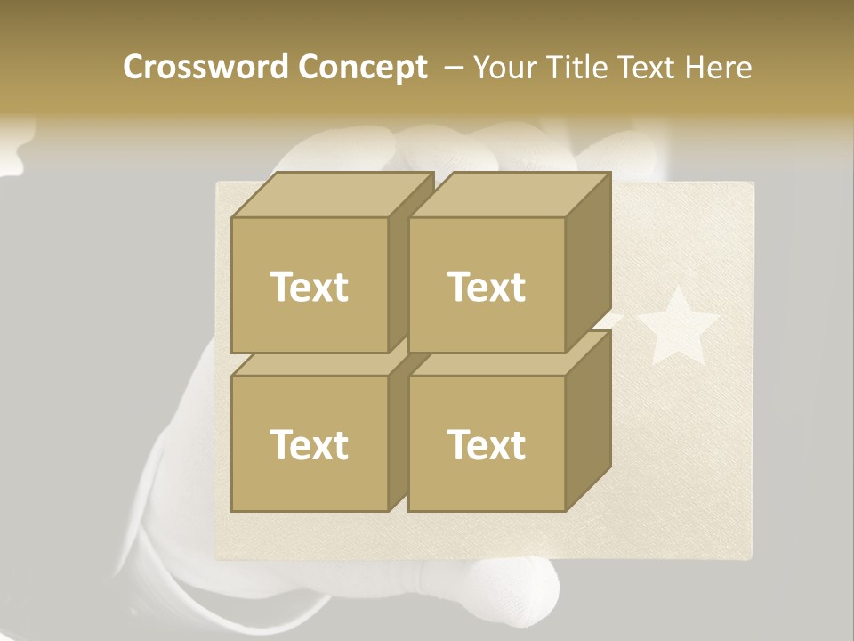 First Success Gloves PowerPoint Template