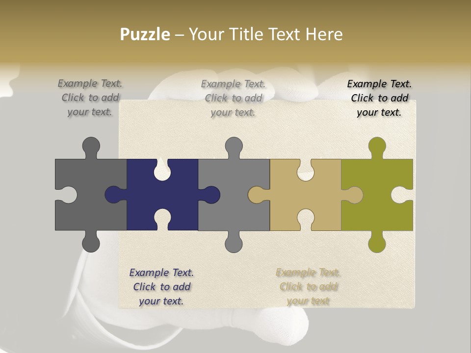 First Success Gloves PowerPoint Template