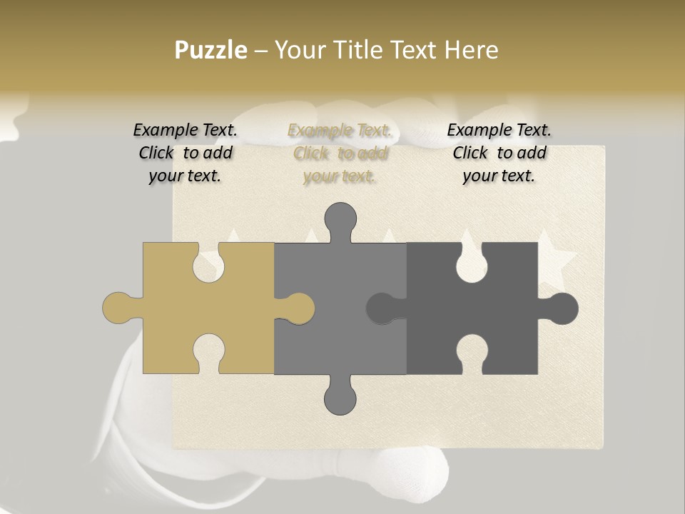 First Success Gloves PowerPoint Template