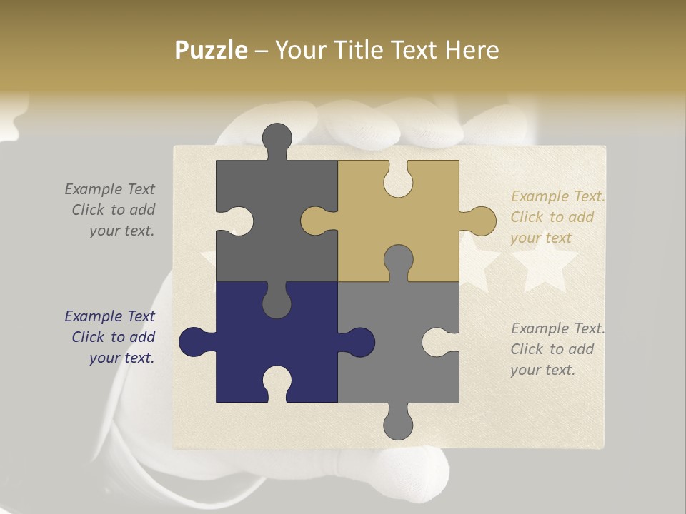 First Success Gloves PowerPoint Template