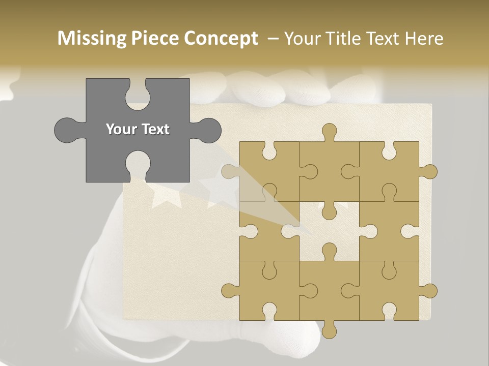 First Success Gloves PowerPoint Template