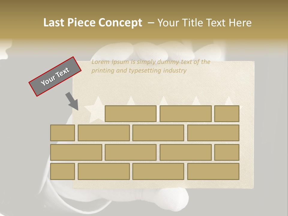 First Success Gloves PowerPoint Template