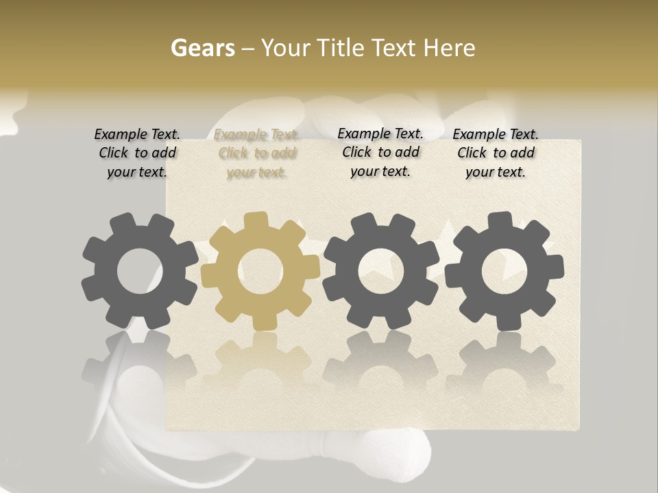 First Success Gloves PowerPoint Template