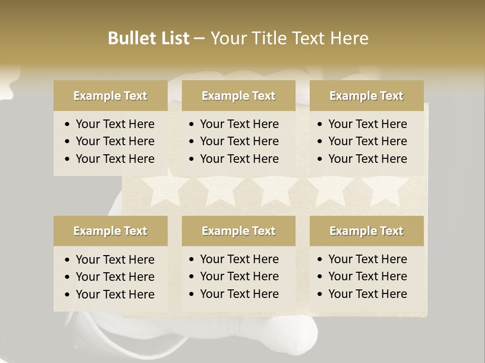 First Success Gloves PowerPoint Template