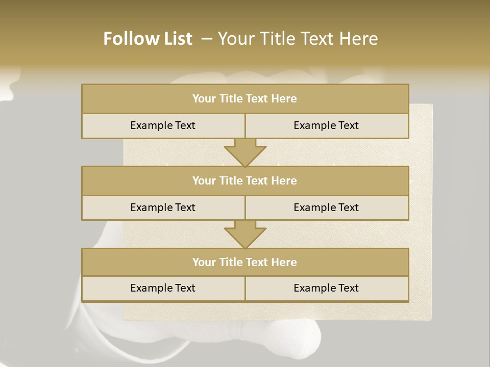 First Success Gloves PowerPoint Template