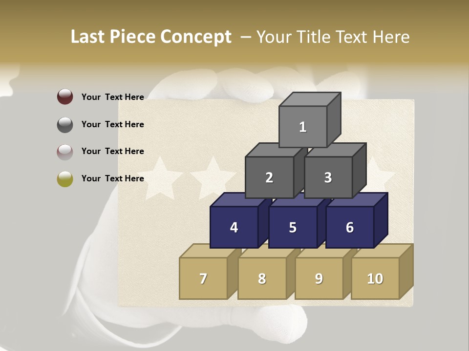 First Success Gloves PowerPoint Template