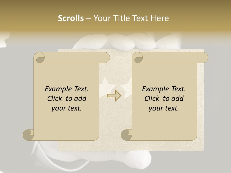 First Success Gloves PowerPoint Template