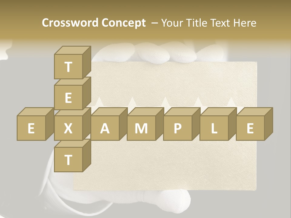 First Success Gloves PowerPoint Template