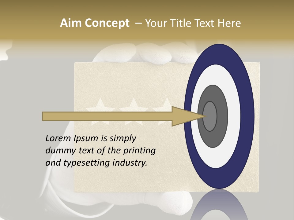 First Success Gloves PowerPoint Template