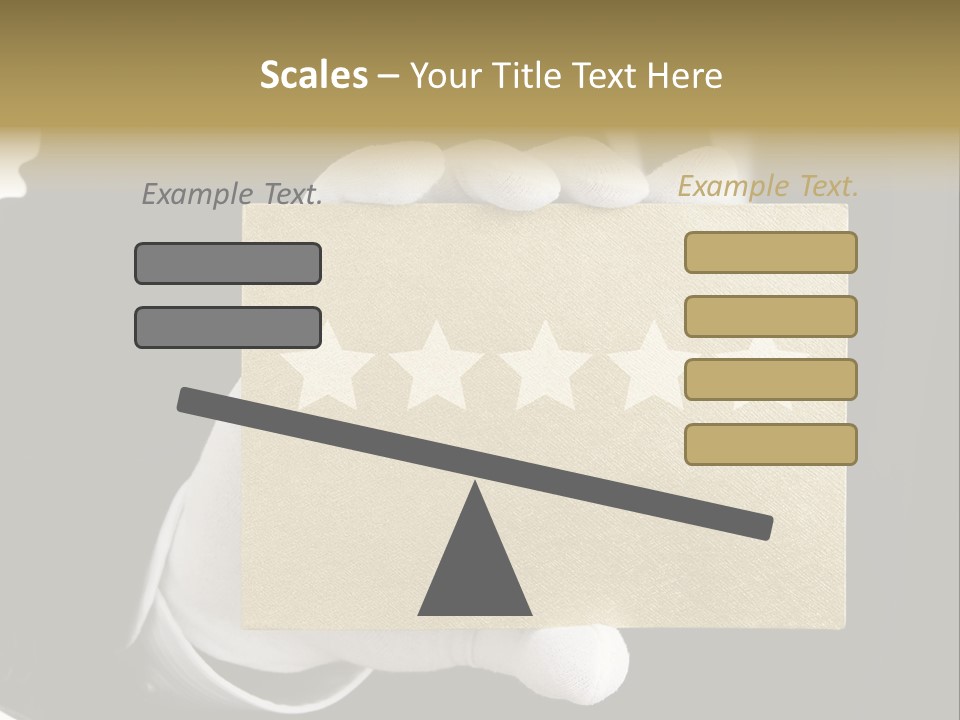 First Success Gloves PowerPoint Template