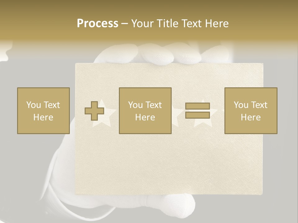 First Success Gloves PowerPoint Template